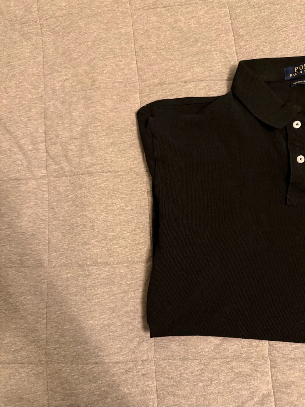 Ralph Lauren Black Polo with Red Embroidered Pony